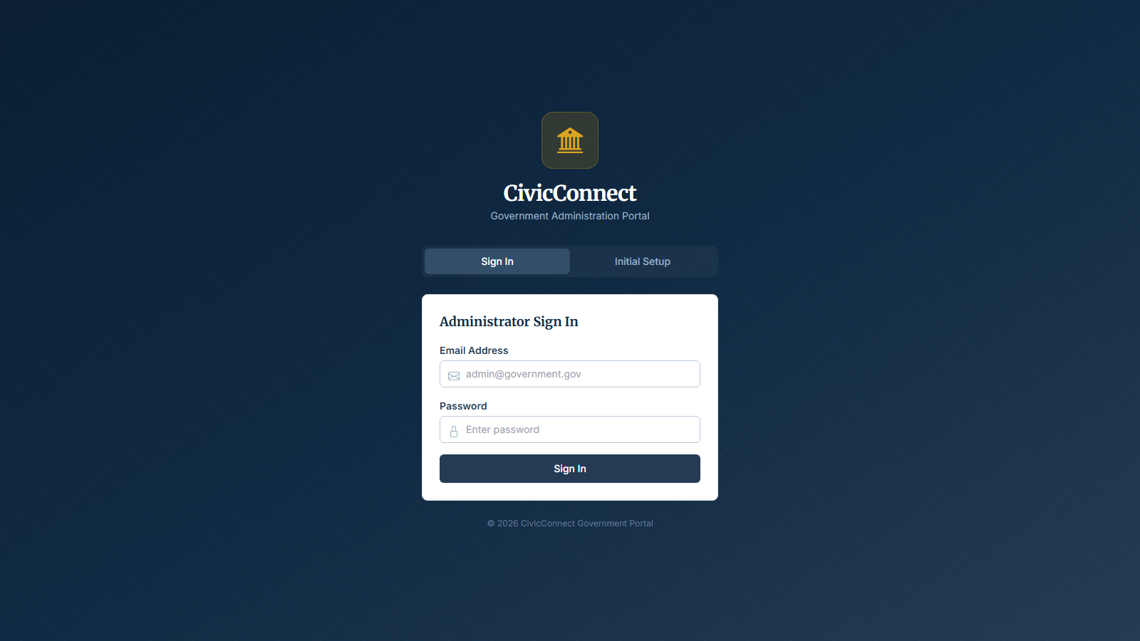 Admin login