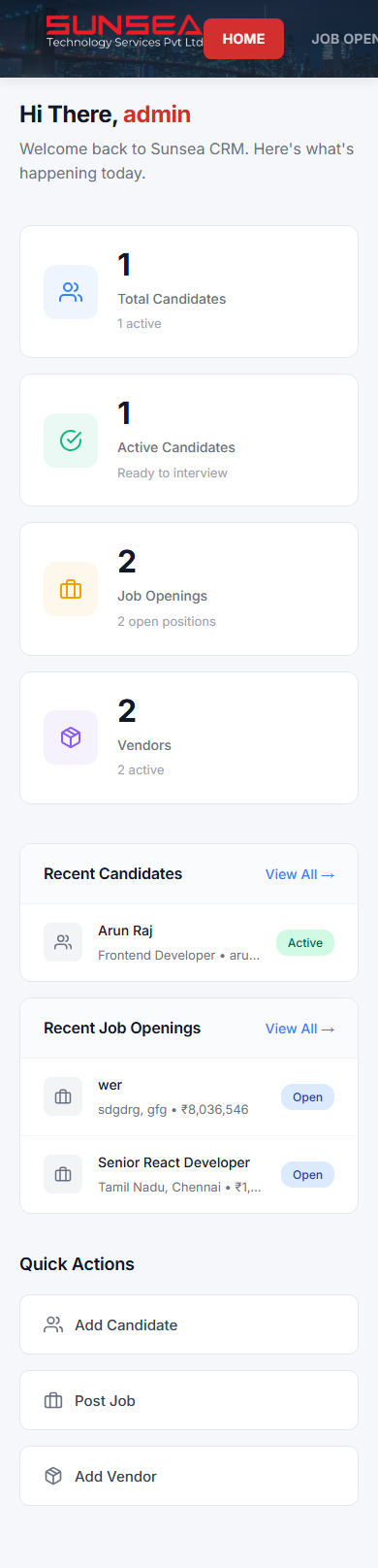 Mobile dashboard